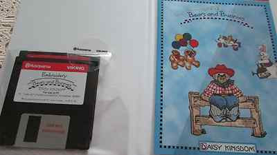 Husqvarna Viking Embroidery Disks OOP DAISY KINGDOM Bears & Bunnies NEW HTF