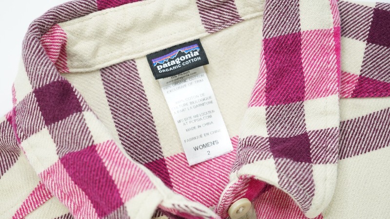 トップス 00s patagonia check shirt Rare VTG PATAGONIA Checkered Plaid Casual Button Front Flannel