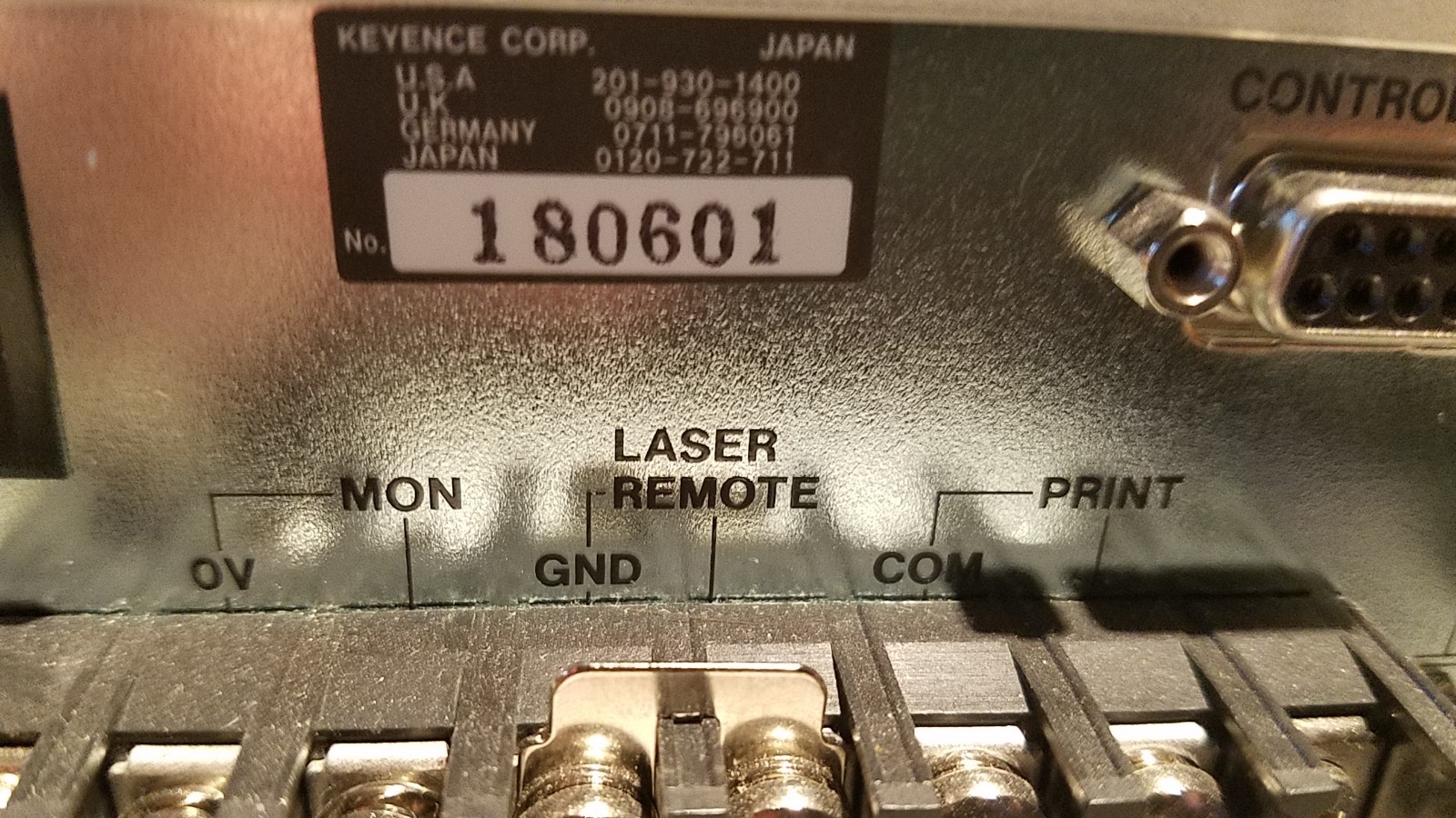 Keyence LT-8110, LT-8105, LT-V201 Laser Confocal Displacement System (CS3.2)