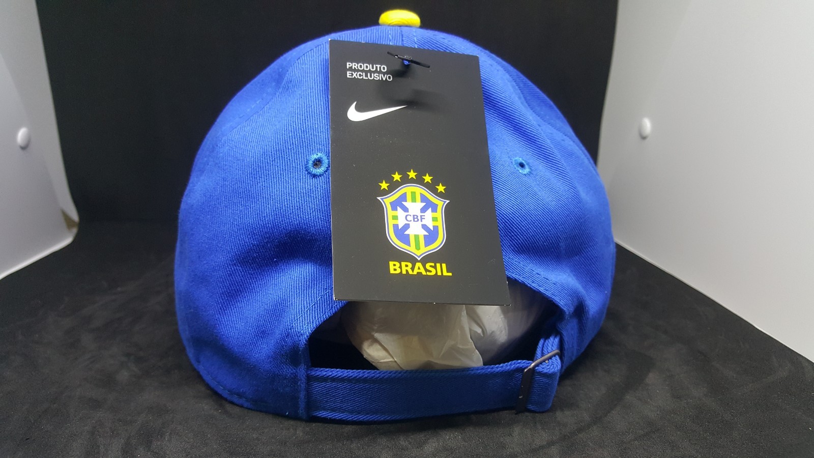 Nike Brasil CBF Heritage86 Cap/Hat Adjustable Blue/Yellow 881711-453