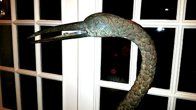 BRONZE CRANES WILDLIFE (LOT OF 2) 60 INCHES HIGH 30 INCHES WIDE 120 LBS VERDI G.