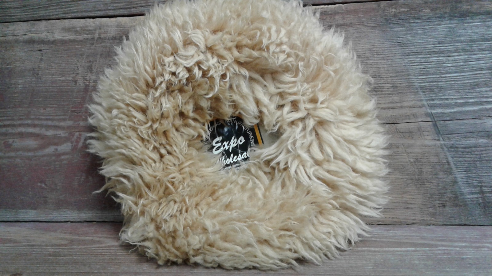 Expo Sheepskin Wool Bar Stool Cover - Approx. 13 inches