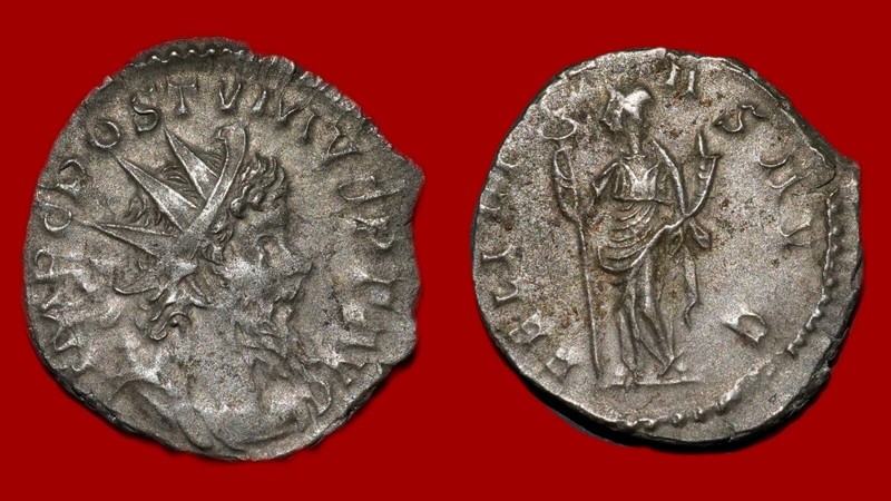 Roman Coin : Postume â Antoninien, Felicitas, TrÃ¨Ves, Ttb+ [18ap13]