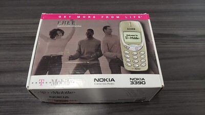 Nokia 3390b Cell Phone in Original Box (T-Mobile) - Vintage Champagne Color