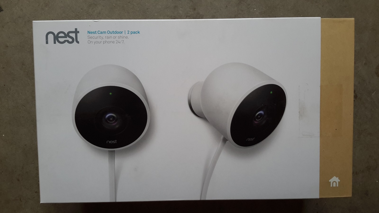 NEST CAM (NC2400ES) WHITE OUTDOOR SECURITY CAMERA 2-PACK