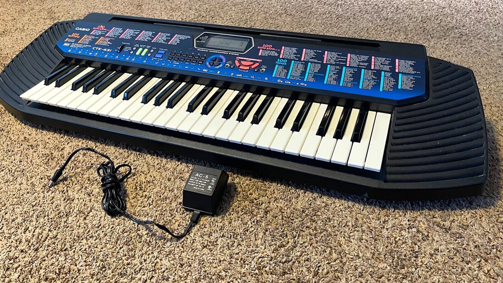 Preowned Casio CTK-431 Keyboard 100 Song Bank 49 Key w Preowned Casio CTK-431 Keyboard 100 Song Bank 49 Key w