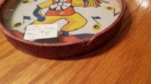 1940's Dexterity Puzzle Round Mouse with Tambourine