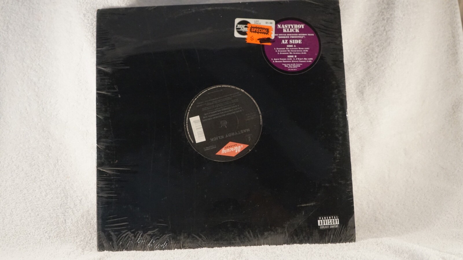 Nastyboy Klick - AZ Side / Bookies Freestyle Maxi 1997 (VG+/