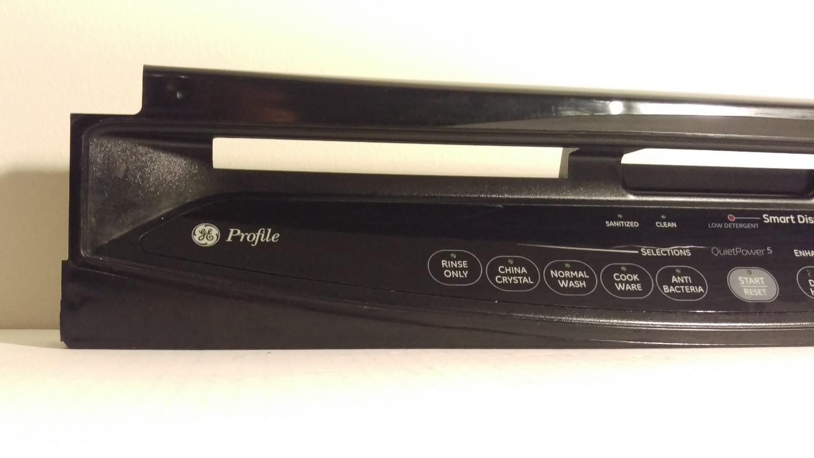 OEM GE DISHWASHER CONTROL PANEL BLACK - PART# WD34X11216 AP3994701