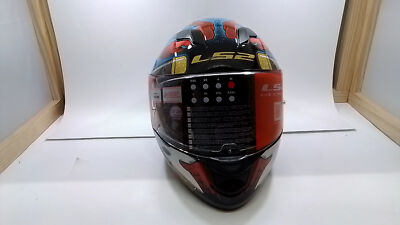 LS2 Helmets 328-1163 Stream Ninja Full Face Motorcycle SunShield Red Blue M