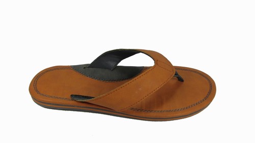 ✓Kenneth Cole New York Mens 13M Black Textured Flip Flops  display picture 2