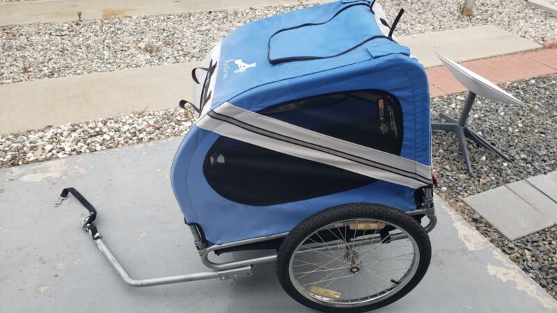 Aosom Dog Bike Trailer Pet Cart Bicycle Wagon Cargo Carrier