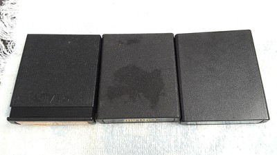 Three Game Lot- Asteroids, Chopper Command, Outlaw (Atari 2600) (020104)