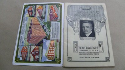 Vintage 1919 Rawleighs Almanac Cook Book Guide To Good Health