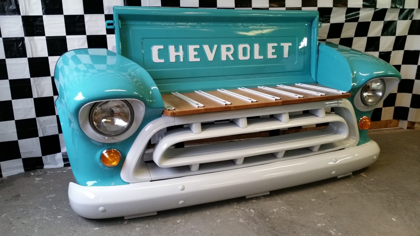 1957 Chevrolet truck bench