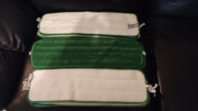 Medline 18'' Advantage Microfiber Wet Mop, Green, 5 Pack -FREE SHIPPING