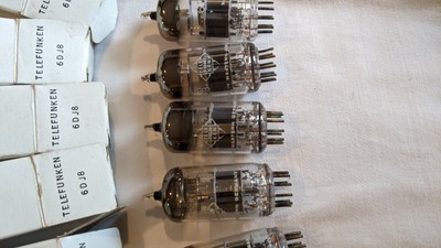 6 Telefunken 6DJ8 tubes-new in box