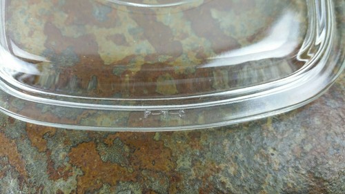 Pyrex P7C Square Tempered Clear Glass Lid For Casserole Dish