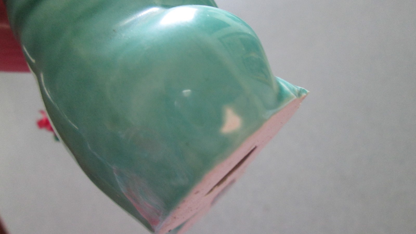 Vintage Toothpick Holder Norleans Japan Pottery Turquoise PIg w/ Label