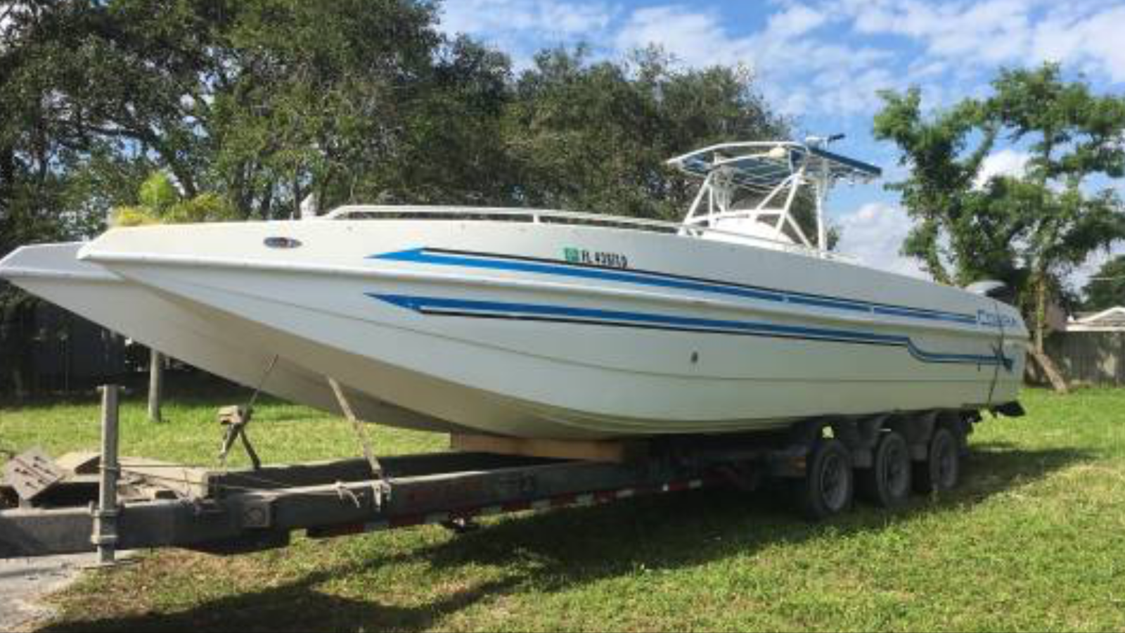 36' Cobra Catamaran Offshore Center Console Fishing Boat !! Chesp