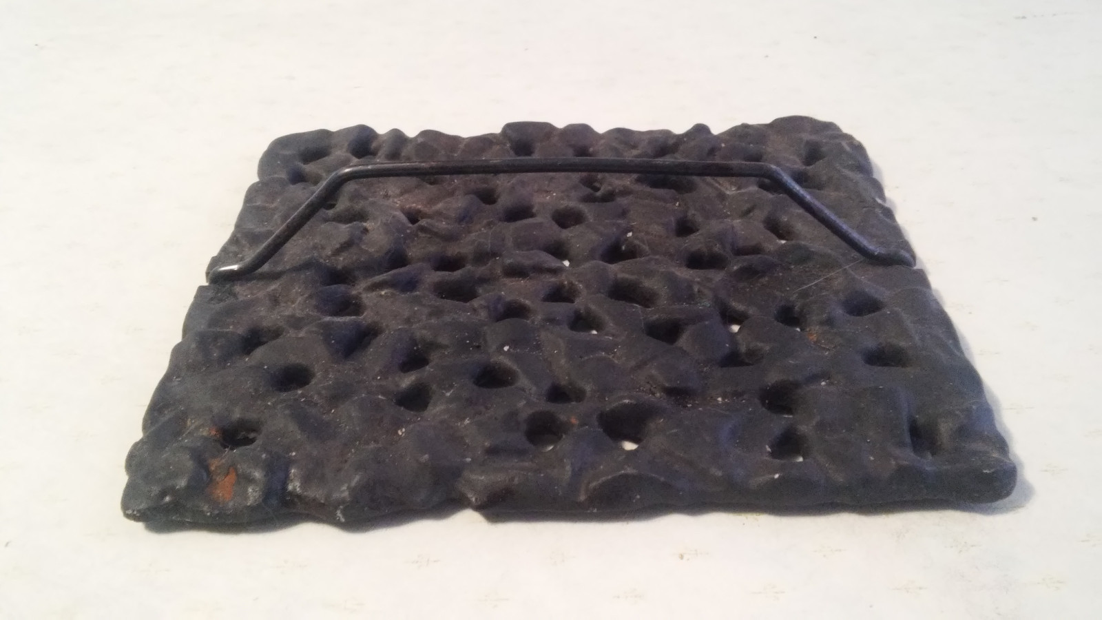 (Set of 2) Vintage Cast Iron Stove Top Covers / Plates / Lids 9 5/8