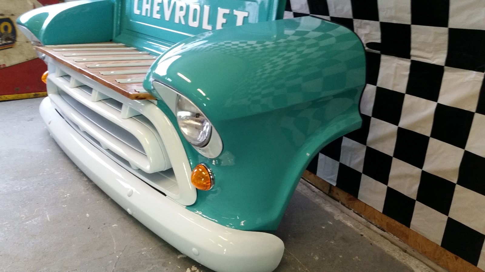 1957 Chevrolet truck bench