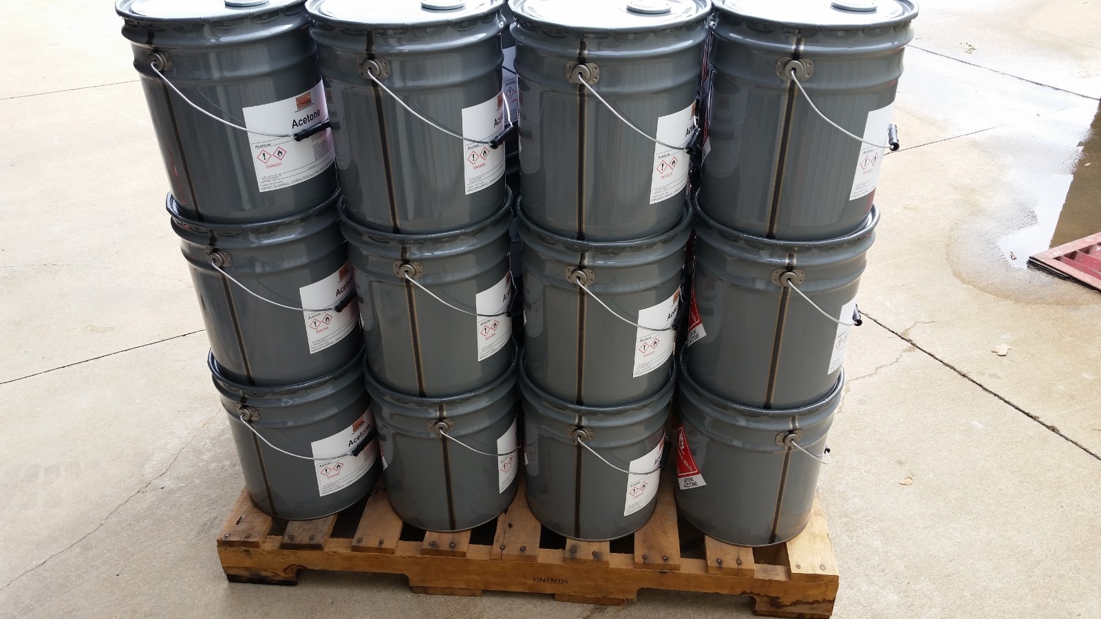 Pure Acetone Full Pallet 36 5 Gallon Pails Industrial Solvent Cleaner Thinner