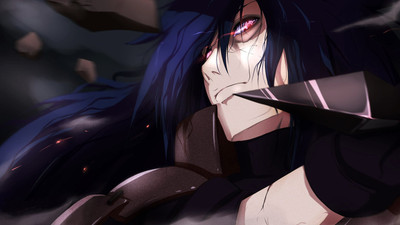 Anime naruto shippuden uchiha madara dark hair Play Gaming Mat Desk