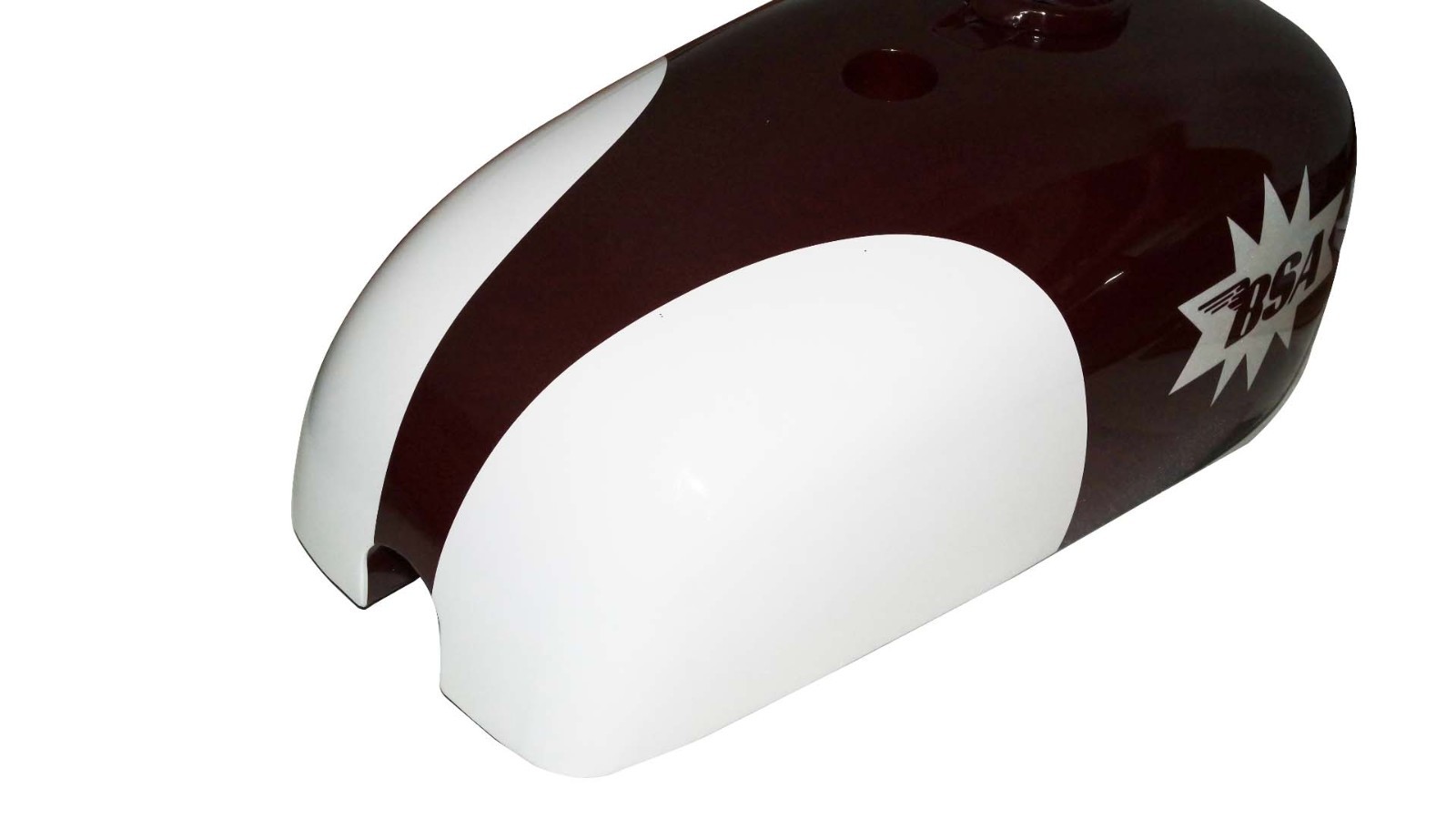 BSA Petrol Fuel Tank White & Cherry Painted A65HA A65-25PH Spitfire Hornet  