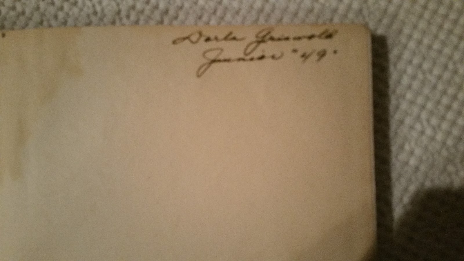 1948 ARGUS TULARE UNION HIGH SCHOOL YEAR BOOK WITH SIGNATURES