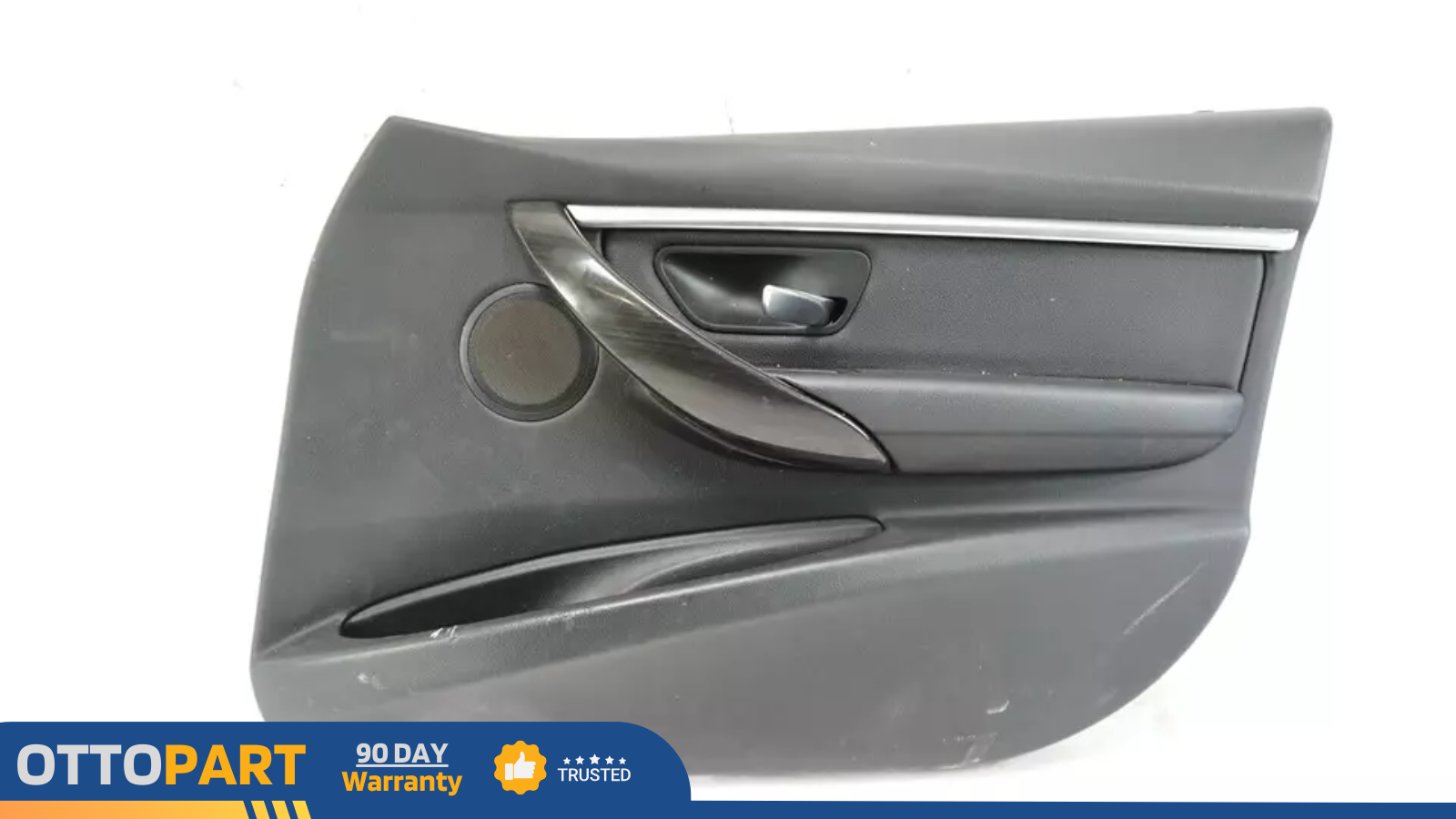 2017 BMW 330i Front Right Passenger Side Door Panel Trim Cover Black Leather OEM