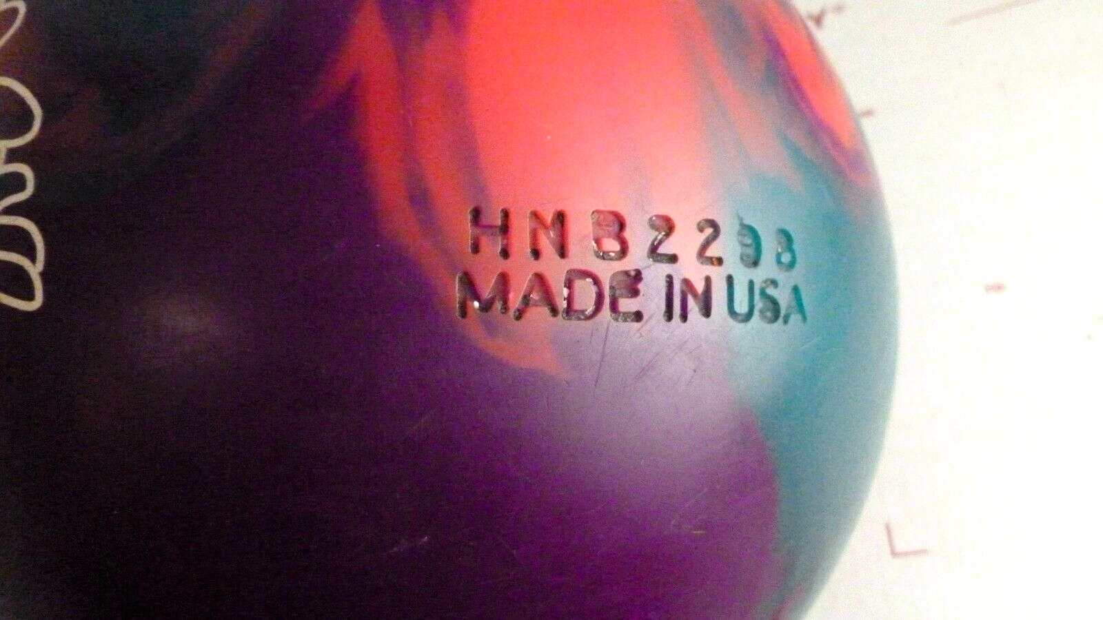Vintage Brunswick Minnie Mouse Disney Cosmic Bowling 10lbs Ball Drilled 10 lb
