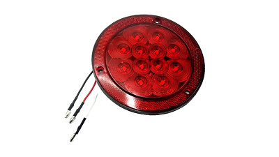 Jammy, Flat 4  Round LED Surface Mount Stop/Tail/Turn Light with Reflector