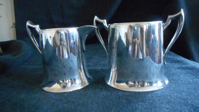 Armor Silver Co EPC silverplate cream and open sugar