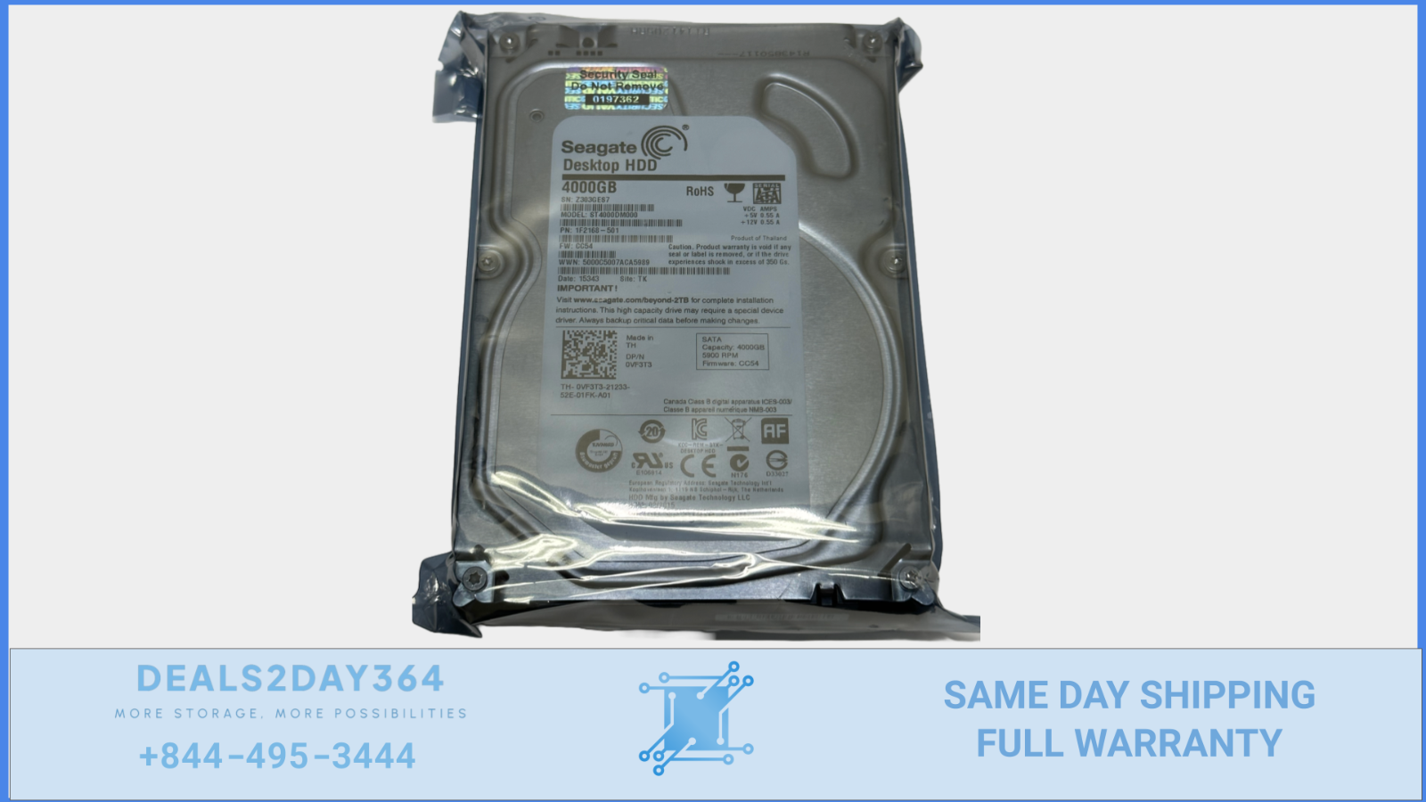 Seagate 4TB Desktop SATA III 3.5