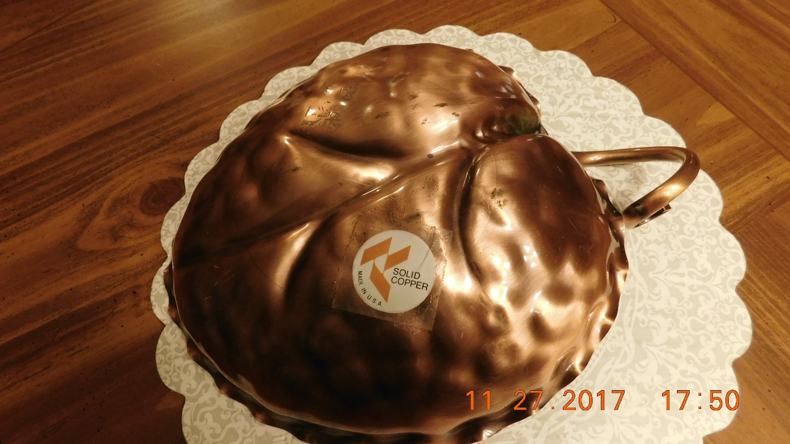 Gregorian Solid Copper Hand Hammered  7