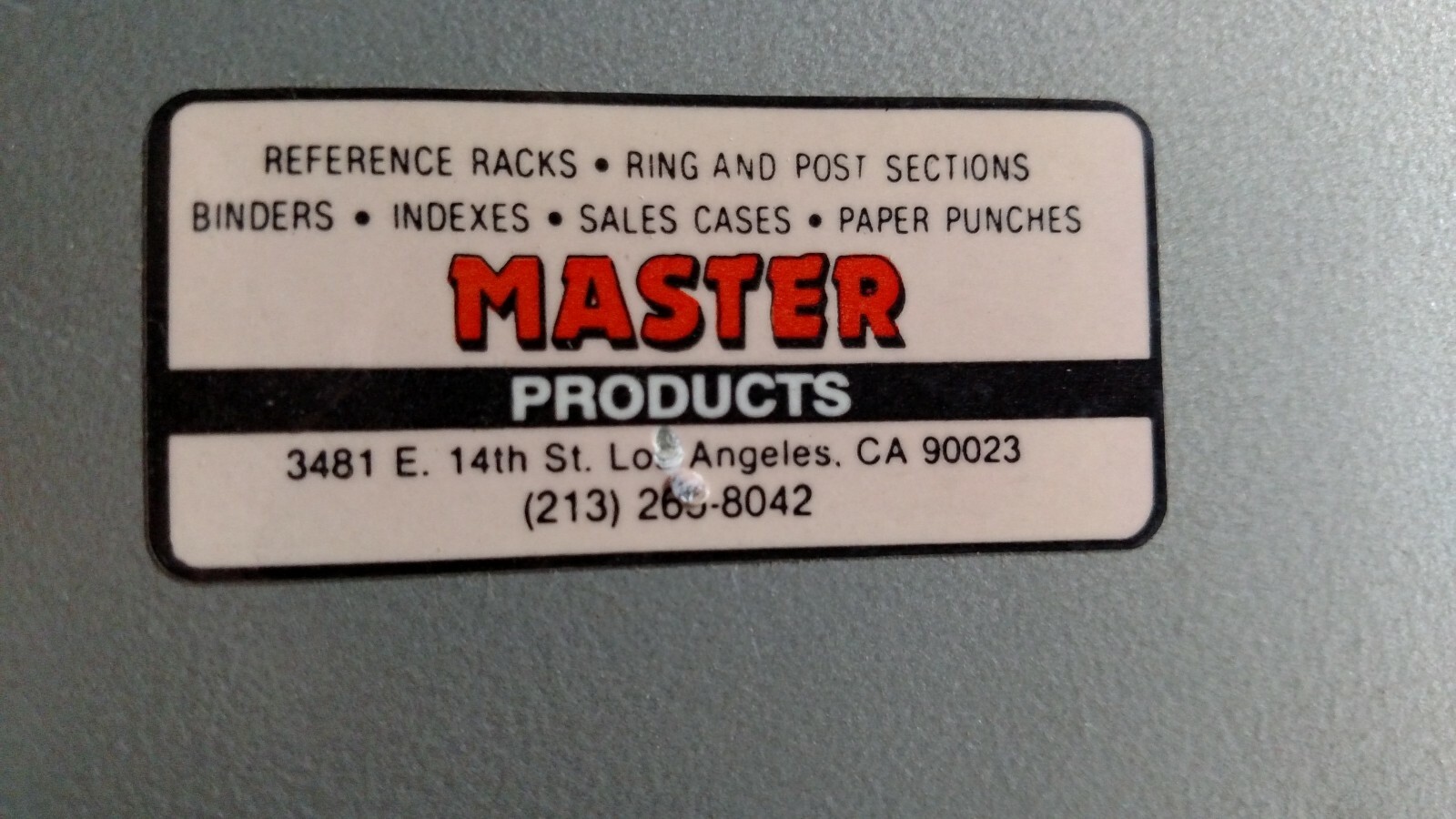 USED MASTER PRODUCTS MASTER VIEW STEEL DESKTOP REFERENCE RACK 10 SPACE  #909-40