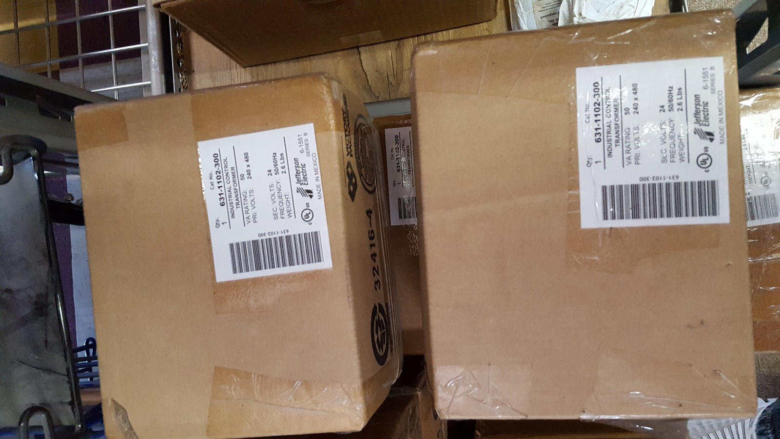 Jefferson Transformer 631-1102-300 480V TO 24V control transformer