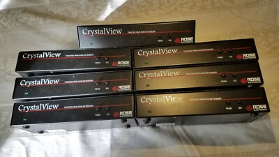 ROSE ELECTRONICS CRYSTAL VIEW CRV-R TWISTED PAIR KVM EXTENDER. 3 AVAILABLE