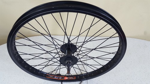 Mongoose Old-Mid School BMX Bicycle Wheel Black Spins Nice 3/4
