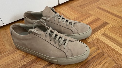 スニーカー COMMON PROJECT Women Sneakers 6142 0600 beige Woman by Common Projects Original Achilles Suede Sneakers