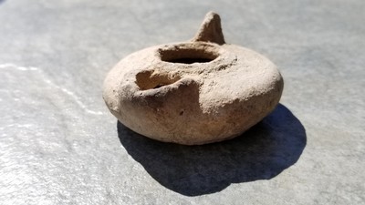 Ancient Roman Terracotta OIL LAMP, 3rd to 5th Century AD, Intact, Balkan Region