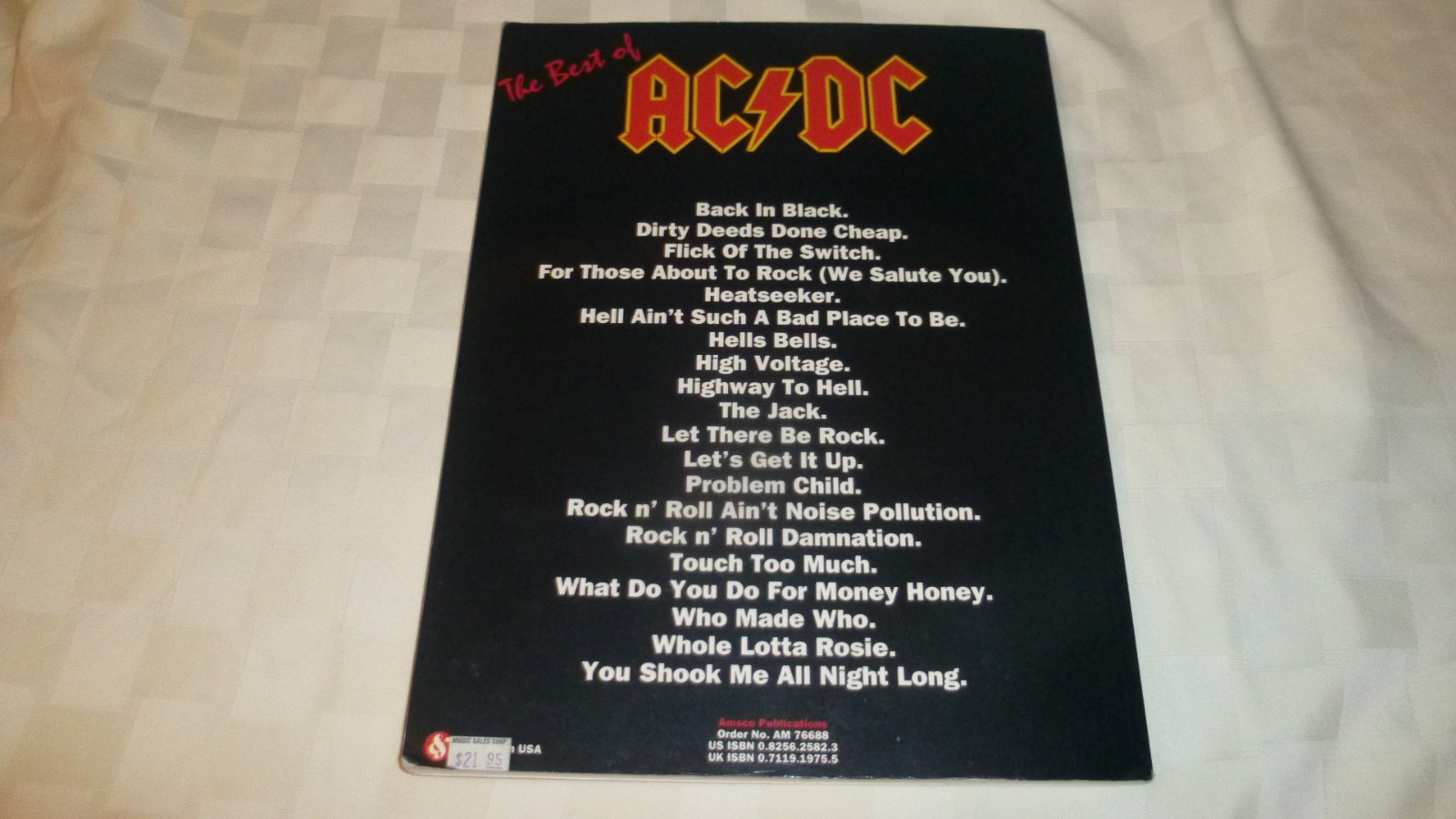 THE BEST OF AC/DC GUITAR TABLATURE 1990 EDITION