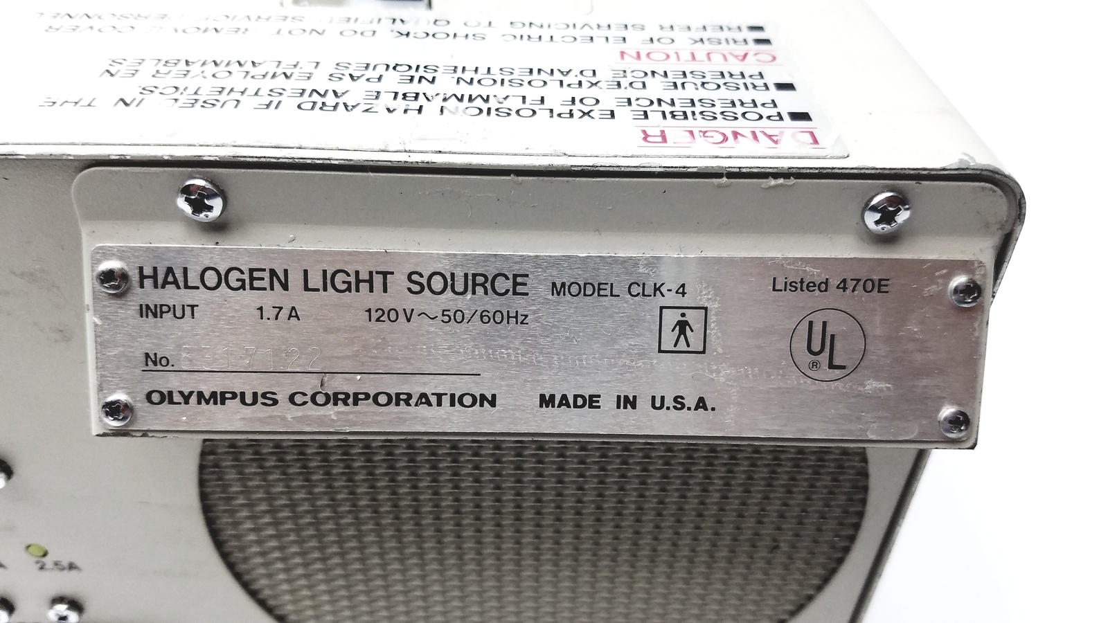 Olympus CLK-4 Halogen Light Source | eBay