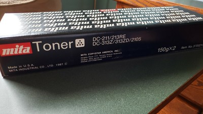  Genuine Mita 37002137 Toner Cartridges (1) Box of Two  Mita DC 2105 DC 211 DC 2