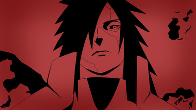 Anime naruto shippuden uchiha madara rinnegan red Play Gaming Mat Desk