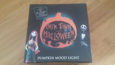Disney The Nightmare Before Christmas Our Town of Halloween Pumpkin Mood Light