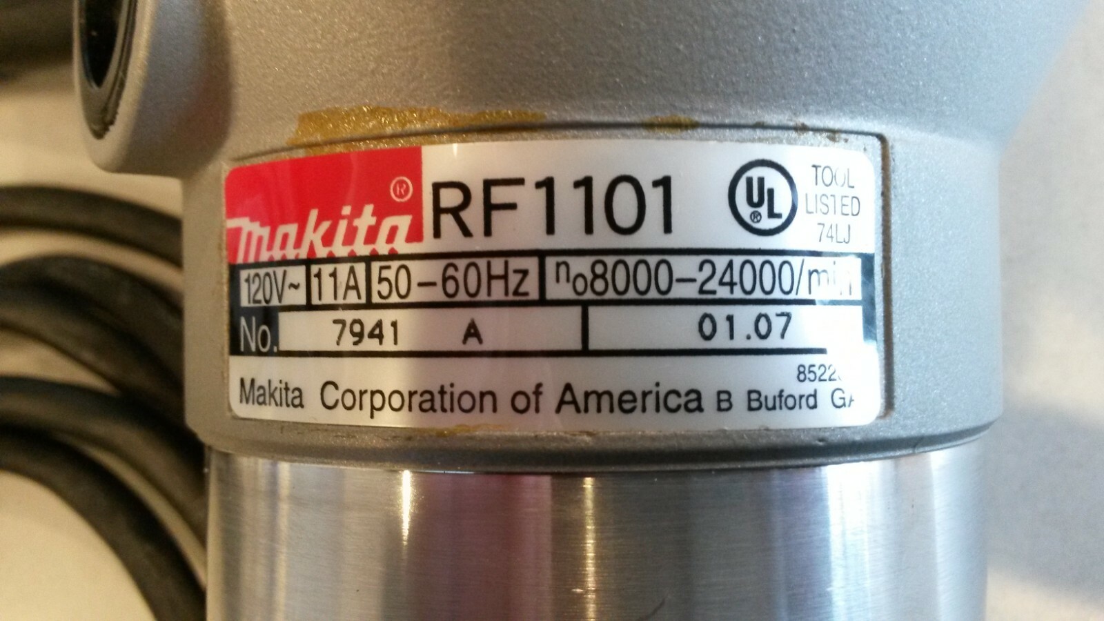 Makita RF1101 Router Motor with Intermittent Speed Control Issue.  NOS.