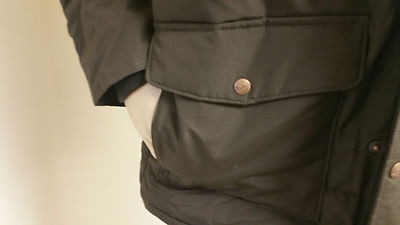 Pre-owned Woolrich Authentic  Men's Dark Wood Langhorne Parka Jacket 550 Fill Down 16106