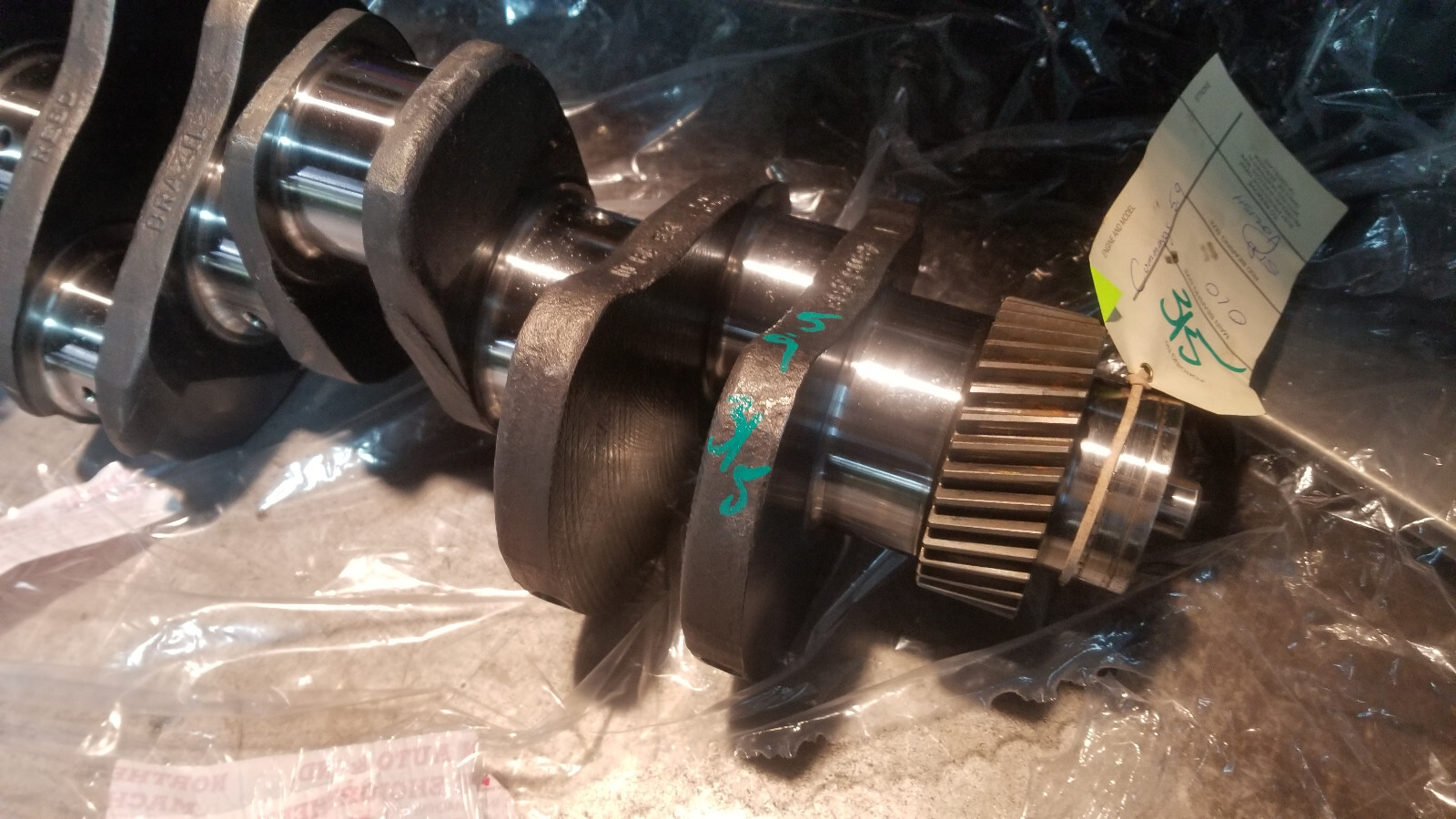 REMAN CUMMINS 5.9L CRANKSHAFT 3929037 SONOFLUXED POLISHED REF315 mains .010 - Picture 8 of 10